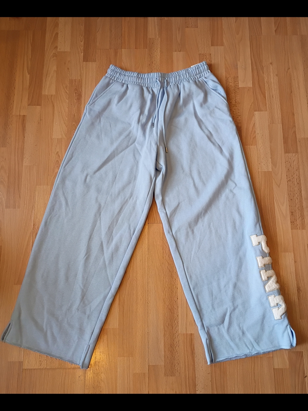 Pink Victoria's Secret Ivy Fleece Split Hem Sweatpants